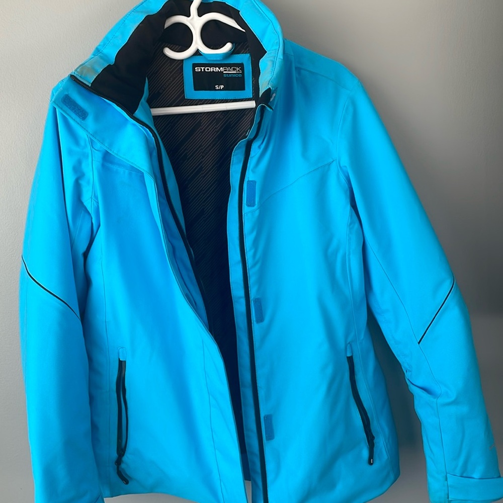 Storm pack sunice jacket in blue size s/m